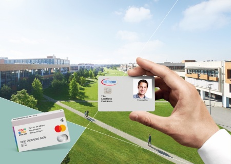 Infineon’s new employee ID card at its headquarters are combining highly secured office building access with a flexible, contactless Mastercard payment function.