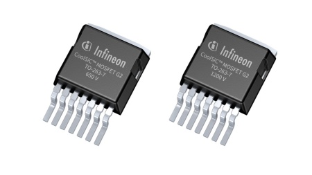 Infineon CoolSiC™ MOSFET 650 V and 1200 V G2 operate with lower power losses in all operation modes in photovoltaic inverters, energy storage installations and EV charging, and more.