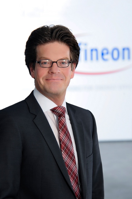 “Around 90 percent of innovations in the car are driven by electronics and hence by semiconductors,” says Peter Schiefer, President of the Automotive Division at Infineon.