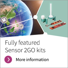 fully featured Sensor2GO Kits, Shield2Go and add on components